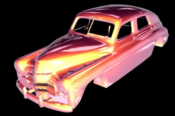 image for Three.js car paint shader - recreating the Radeon 9700 demo